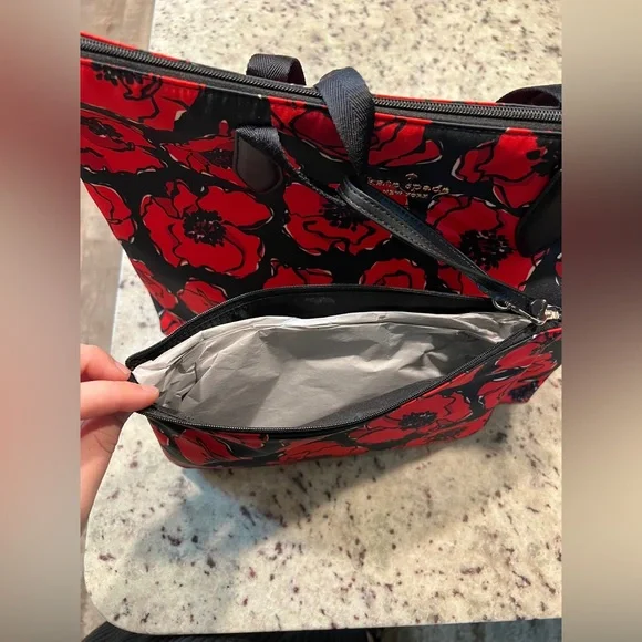 Kate Spade Mel Poppy Printed Packable Tote - Picture 6 of 10